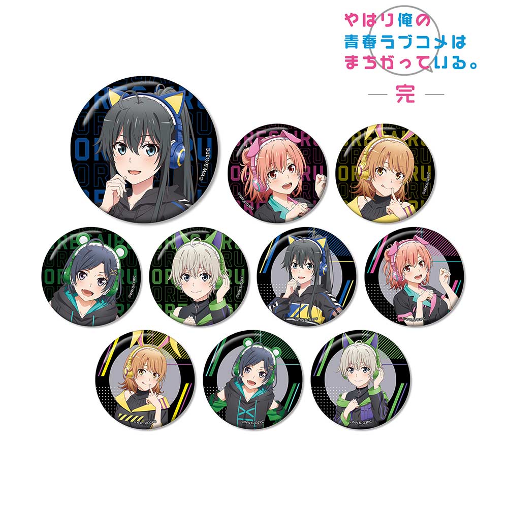 (PO) My Teen Romantic Comedy SNAFU Original Illustration Gaming Fashion Ver. Trading Can Badge [BOX] Image_1