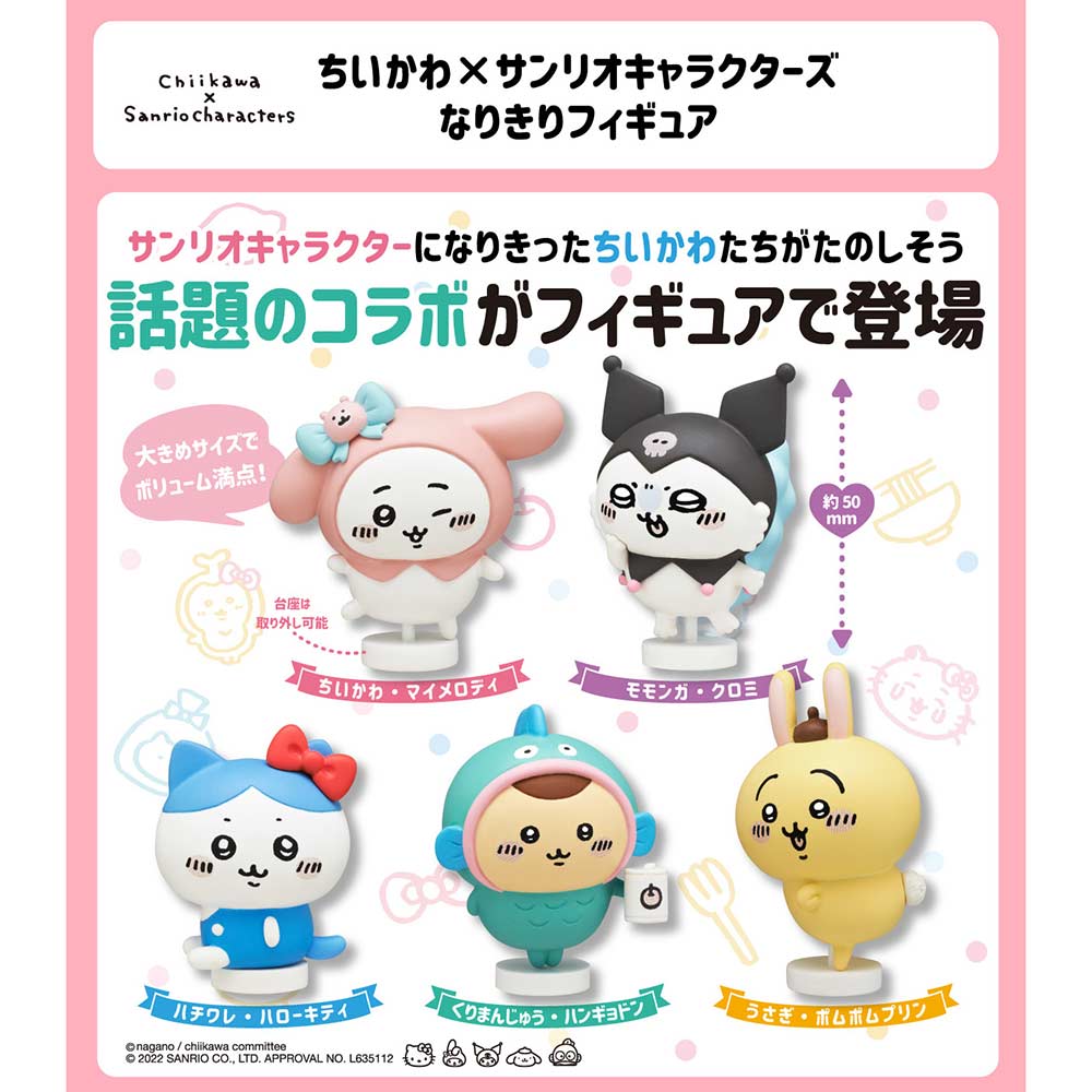 (PO) Chiikawa X Sanrio Narikiri Figure Image_1