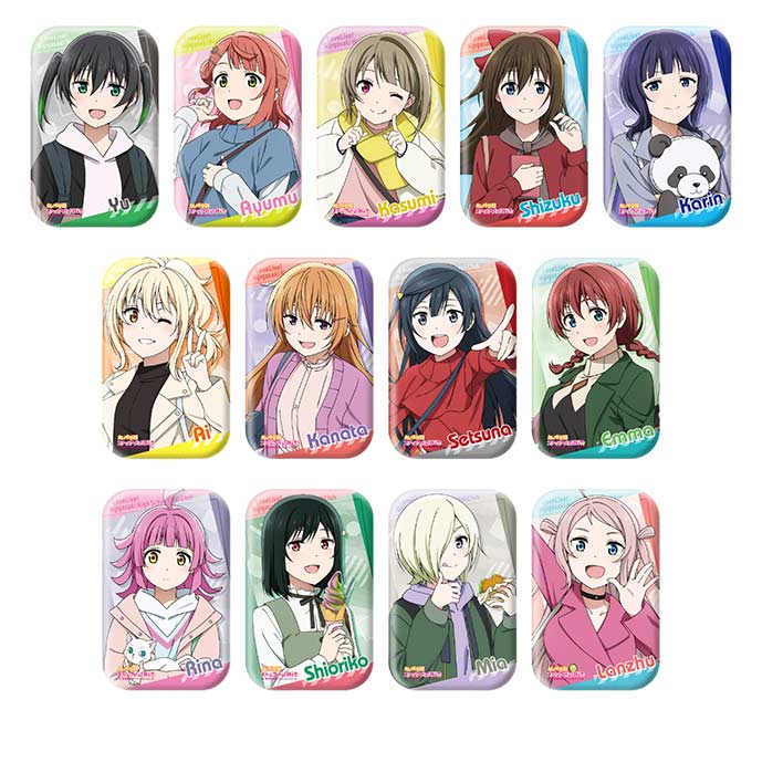(PO) Love Live! Nijigasaki Academy School Idol Club Marukaku Can Badge 3 [BOX] Image_2