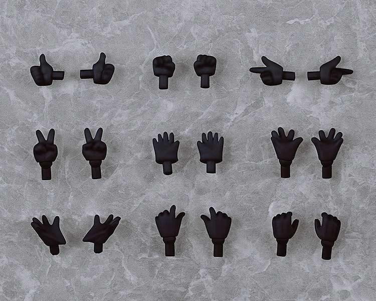 (PO) Nendoroid Doll Hand Parts Set Gloves Ver. (Black) Image_3