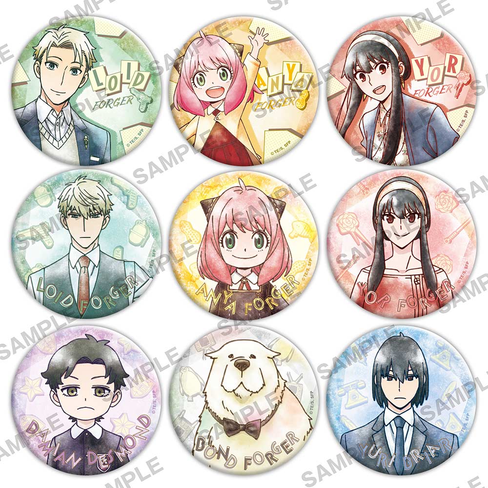 (PO) SPY x FAMILY Grunge Design Can Badge + 76 [BOX] Image_1