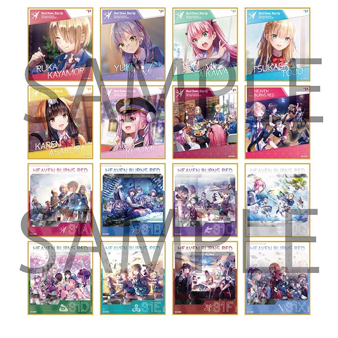 (PO) Heaven Burns Red Visual Shikishi Collection [BOX] Image_2