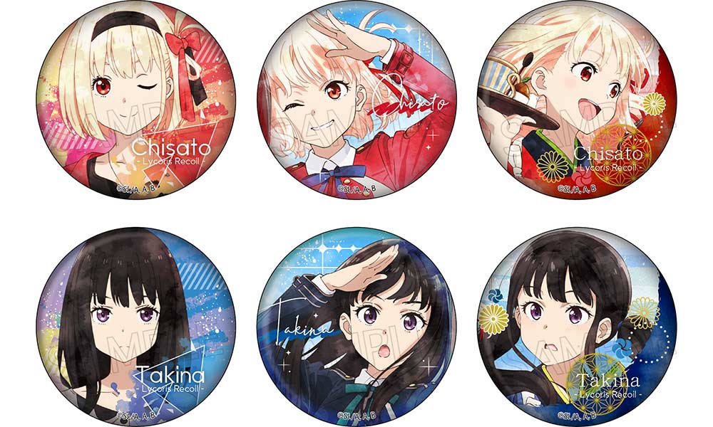 (PO) Lycoris Recoil Wet Color Series Can Badge Vol. 2 [BOX] Image_2