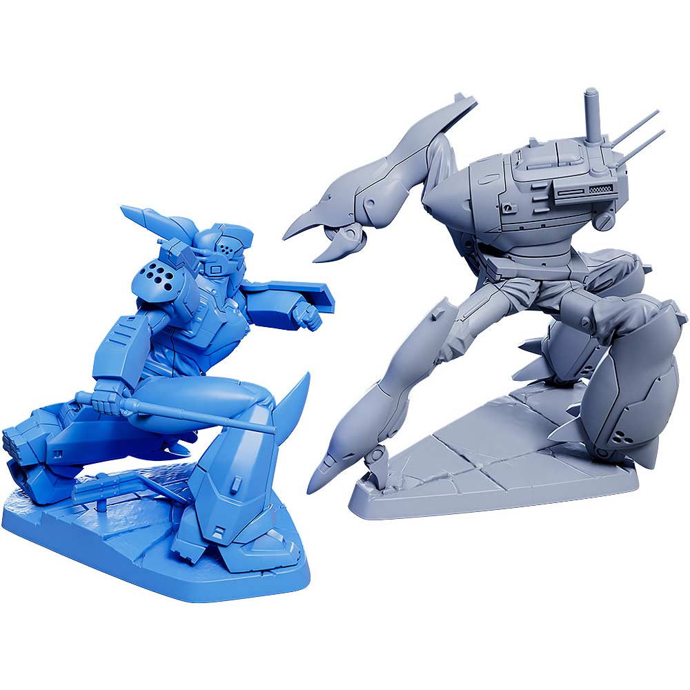 (PO) Mobile Police PATLABOR PLAMAX MF-72 minimum factory Ingram & Crab-Man High Leg Effect Color Ver. Image_1