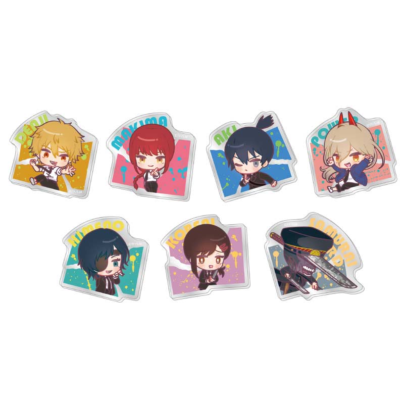 (PO) Chainsaw Man Chiratto Acrylic Badge Collection [BOX] Image_1
