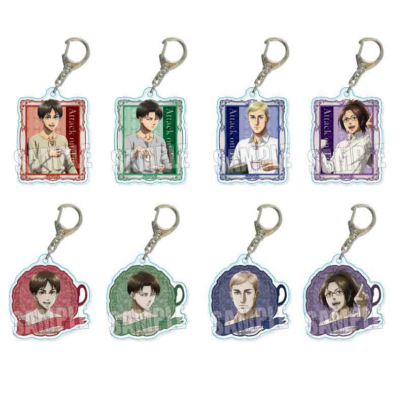(PO) Trading Acrylic Key Chain Attack on Titan Tea Break Ver. [BOX] Image_1