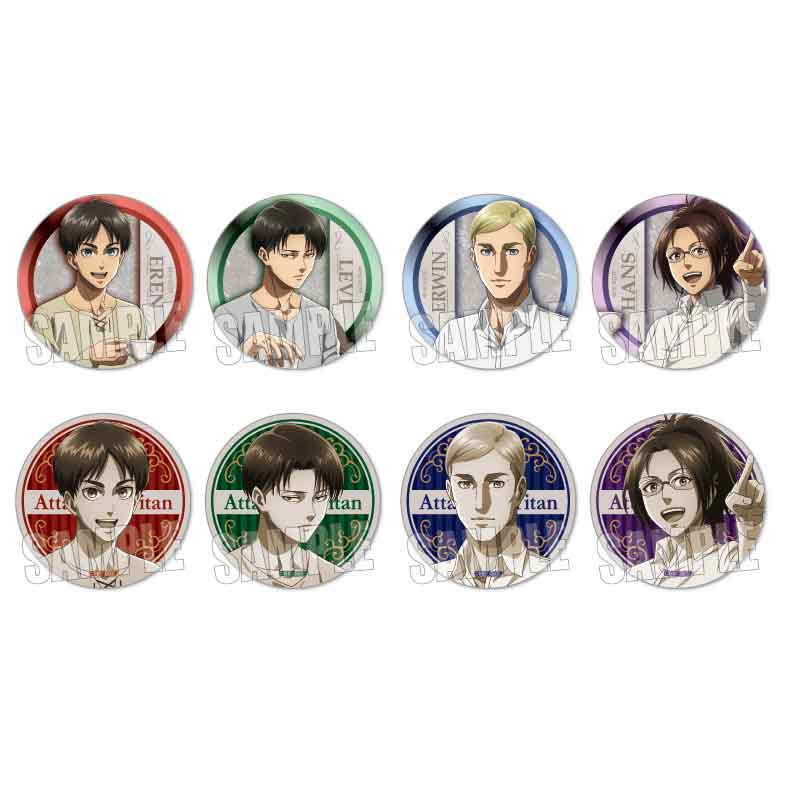 (PO) Trading Can Badge Attack on Titan Tea Break Ver. [BOX] Image_1