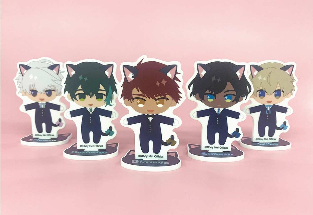 (PO) Obey Me! Black Cat Butler Cafe Reversible Acrylic Stand Complete Box [BOX] Image_4