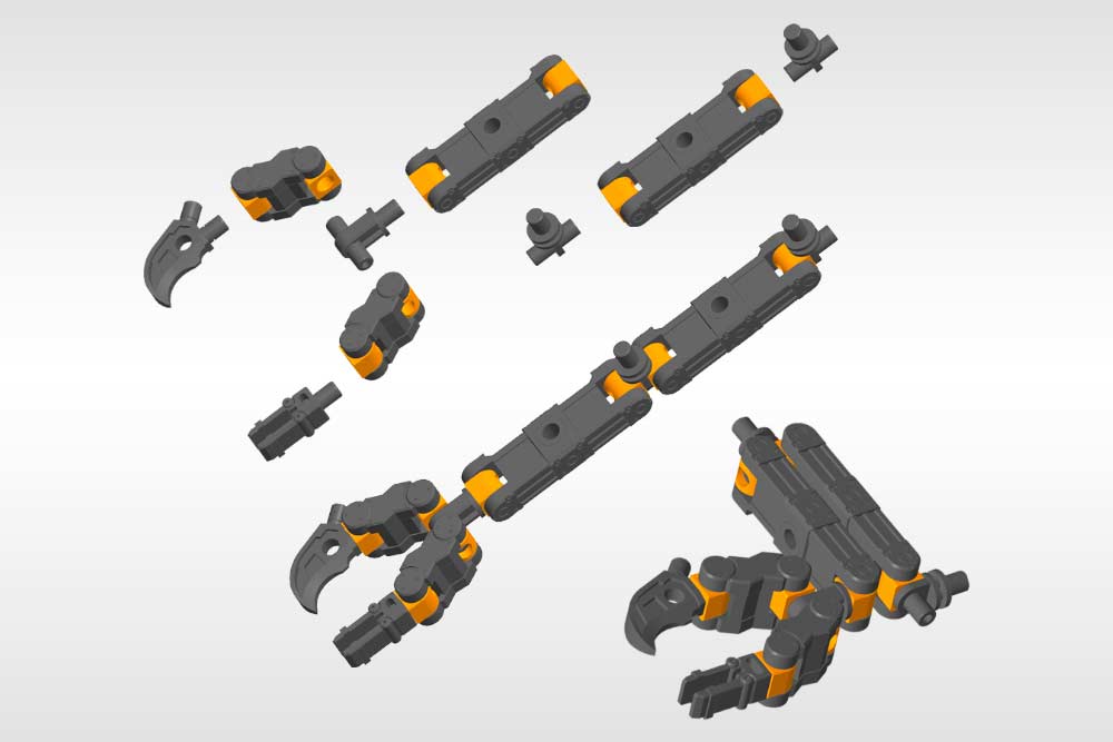 (PO) M.S.G Modeling Support Goods Mecha Supply 02 Flexible Arms Type B Image_9
