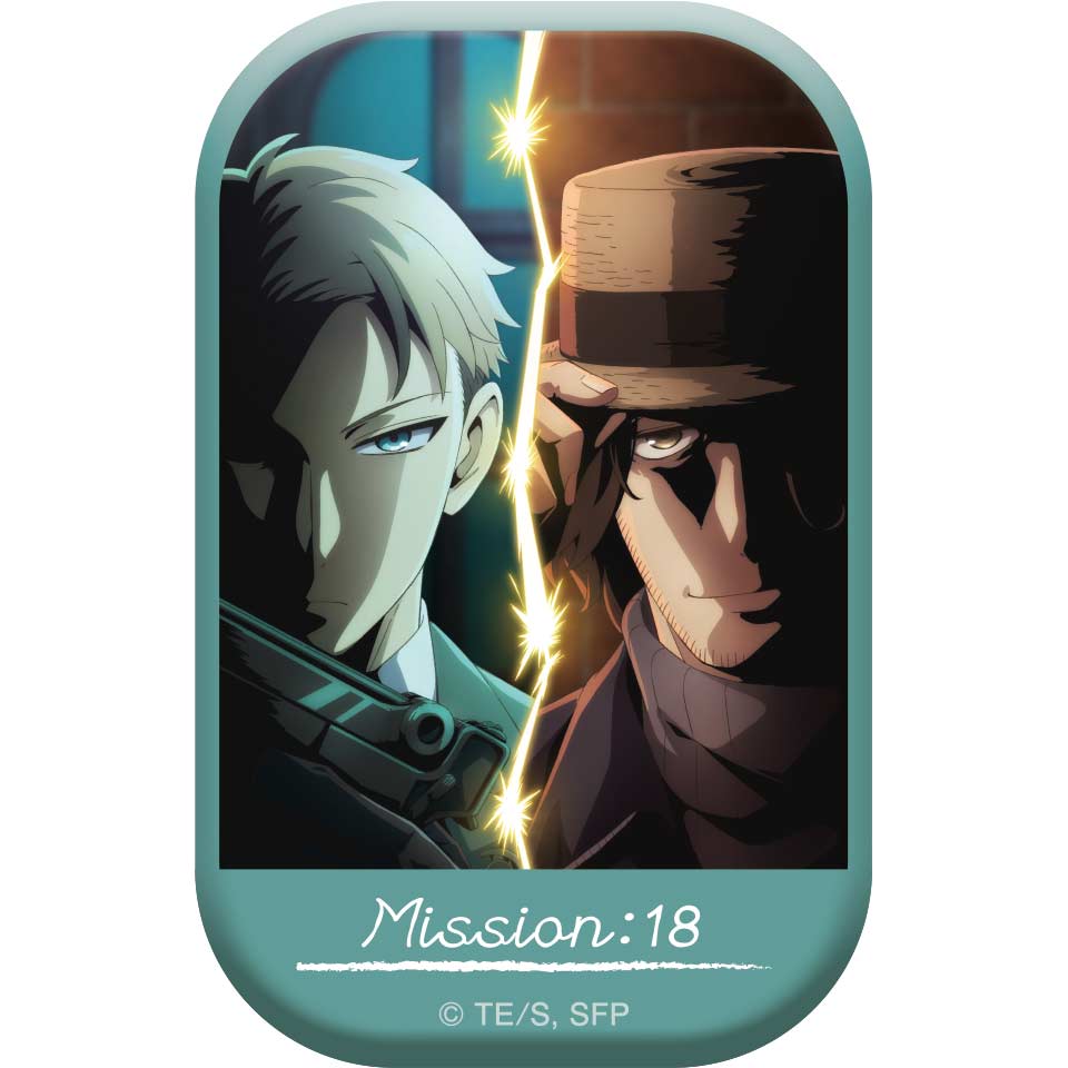 (PO) SPY x FAMILY Square Can Badge MISSION: 18 Uncle the Private Tutor / Daybreak Image_1
