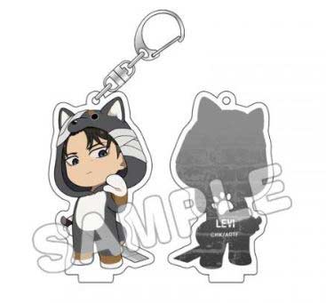(PO) Attack on Titan Animalkko Acrylic Key Chain Levi FS Birthday Image_1