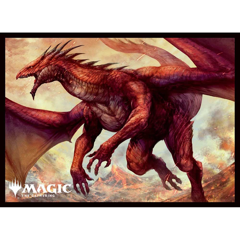 (PO) MAGIC: The Gathering Players Card Sleeve Dominaria United (History Promo) Shivan Dragon MTGS-245 Image_1