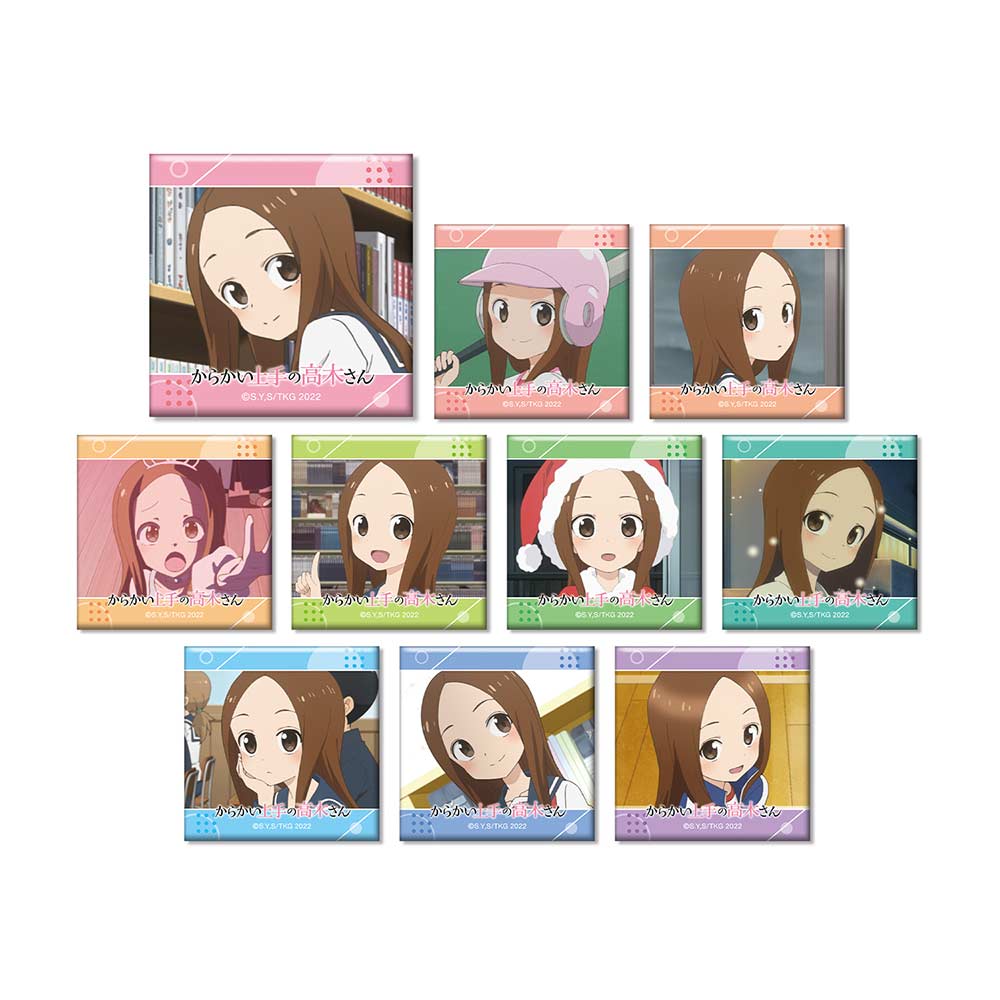 (PO) Teasing Master Takagi-san Trading Scenes Square Can Badge [BOX] Image_2
