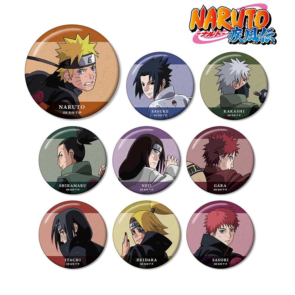 (PO) NARUTO Shippuden Original Illustration Tatakau Senaka Ver. Trading Can Badge [BOX] Image_1