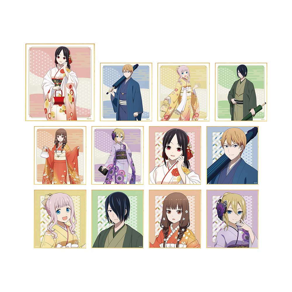 (PO) Kaguya-sama: Love is War The First Kiss Never Ends Original Illustration Furisode & Kimono Ver. Trading Mini Shikishi [BOX] Image_2