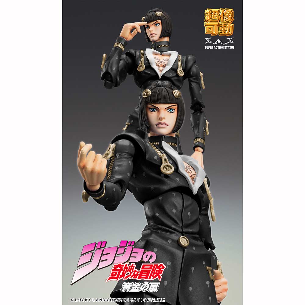 (PO) Super Action Statue JoJo's Bizarre Adventure Part V - Bruno Bucciarati Ver. Black Image_5