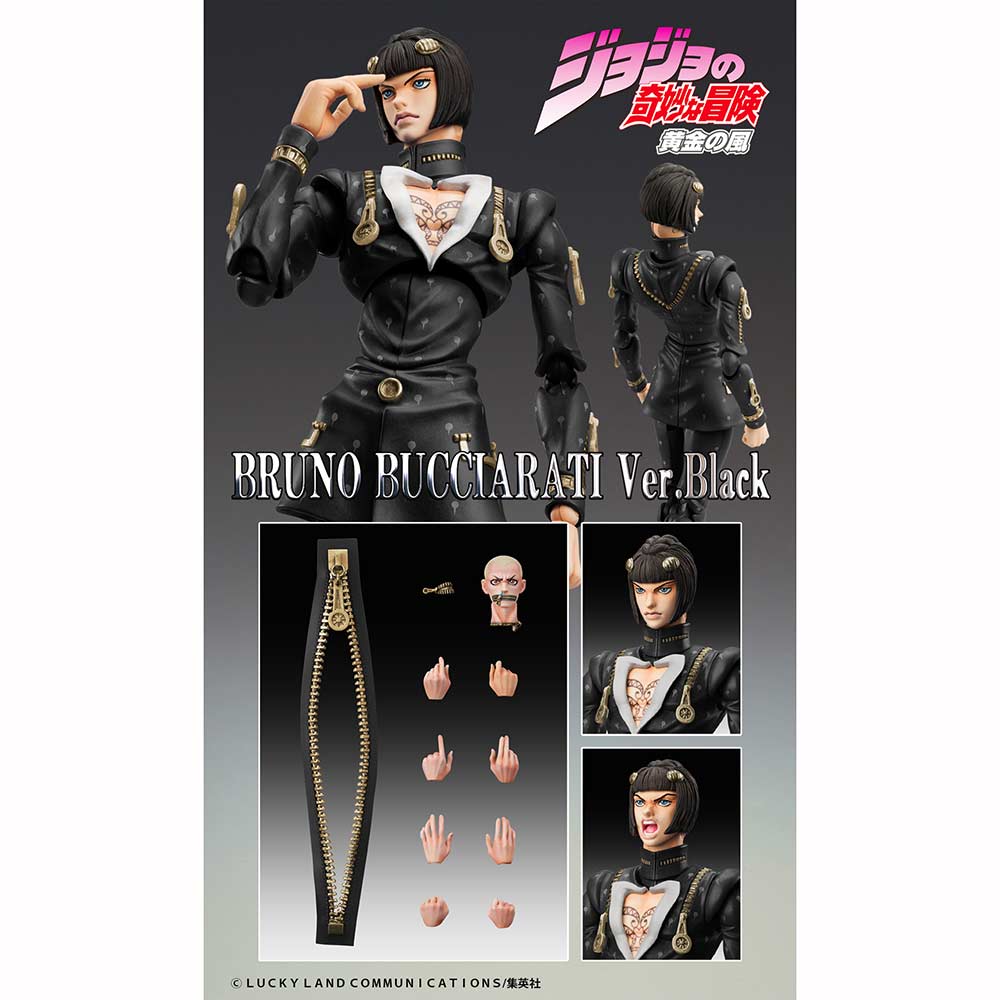 (PO) Super Action Statue JoJo's Bizarre Adventure Part V - Bruno Bucciarati Ver. Black Image_12