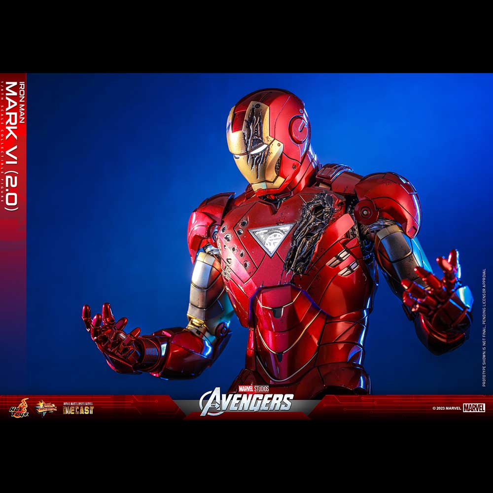 (PO) Movie Masterpiece Series Diecast MMS687D52 - The Avengers - Iron Man Mark VI (2.0) Image_15