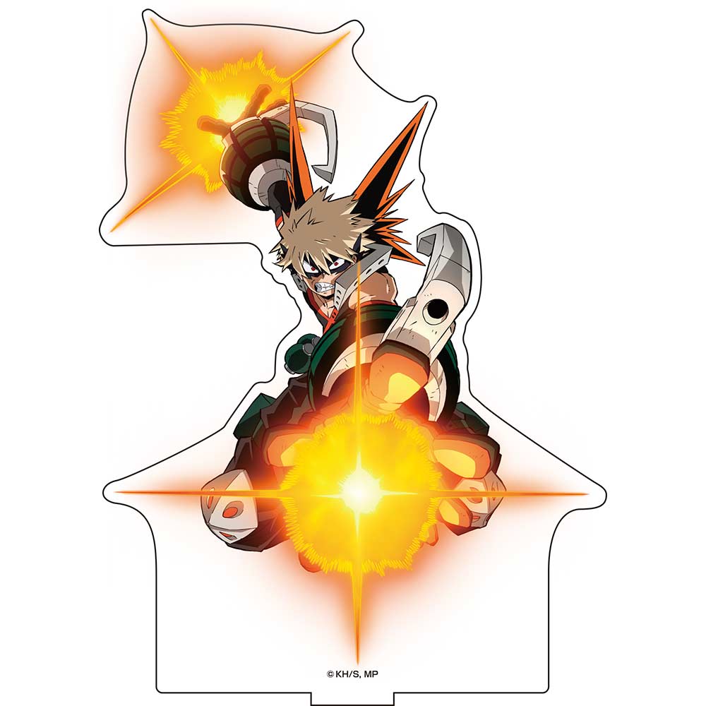 (PO) My Hero Academia Original Illustration Big Acrylic Stand Fight Ver. 2 Bakugo Katsuki Image_1