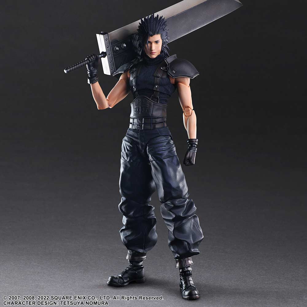 (PO) Crisis Core Final Fantasy VII Reunion Play Arts Kai Zack Fair Soldier Class 1st Image_3