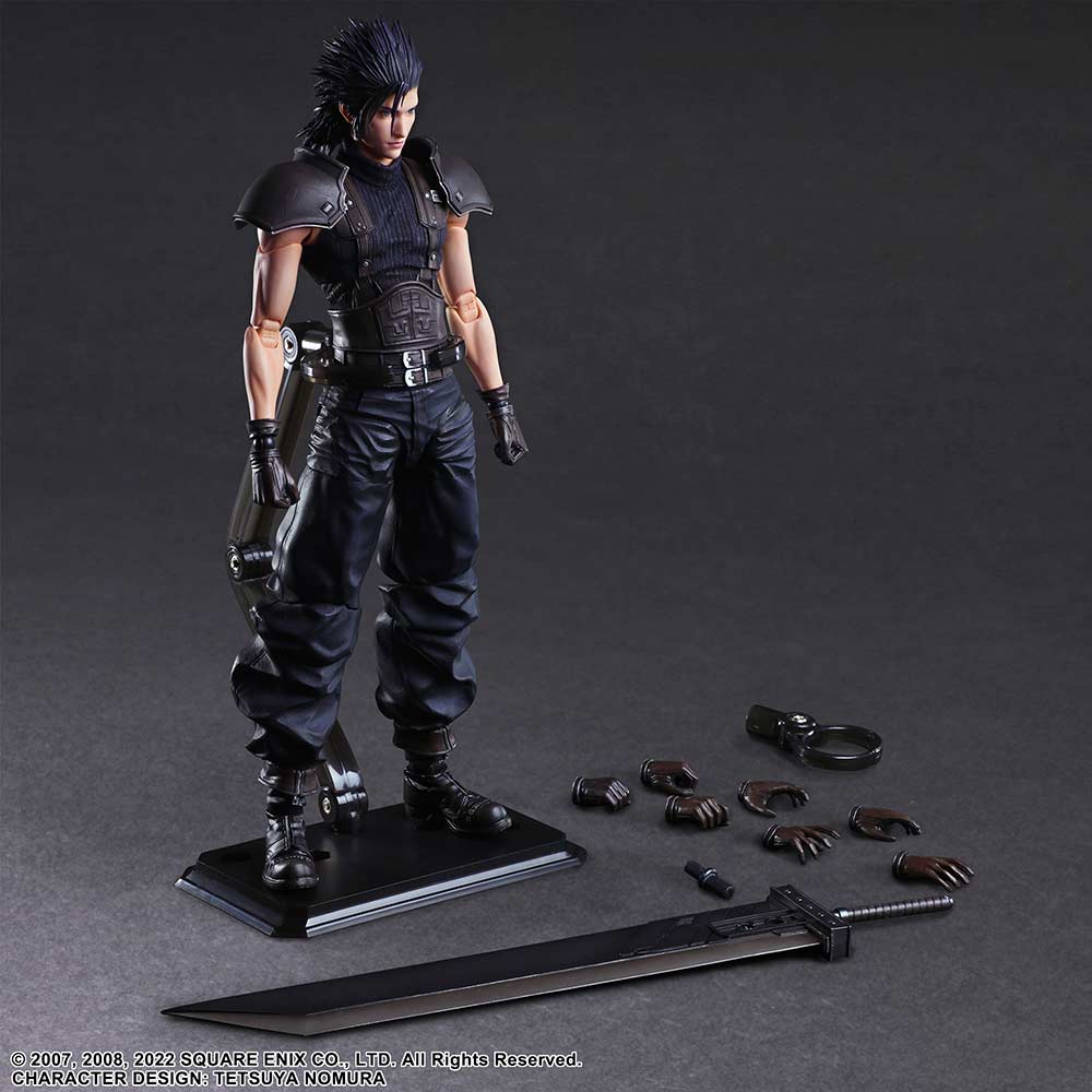 (PO) Crisis Core Final Fantasy VII Reunion Play Arts Kai Zack Fair Soldier Class 1st Image_8