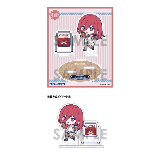 (PO) Blue Lock Mini Chara Acrylic Stand Let's Go Out! Vol. 1 Chigiri Hyoma Image_1