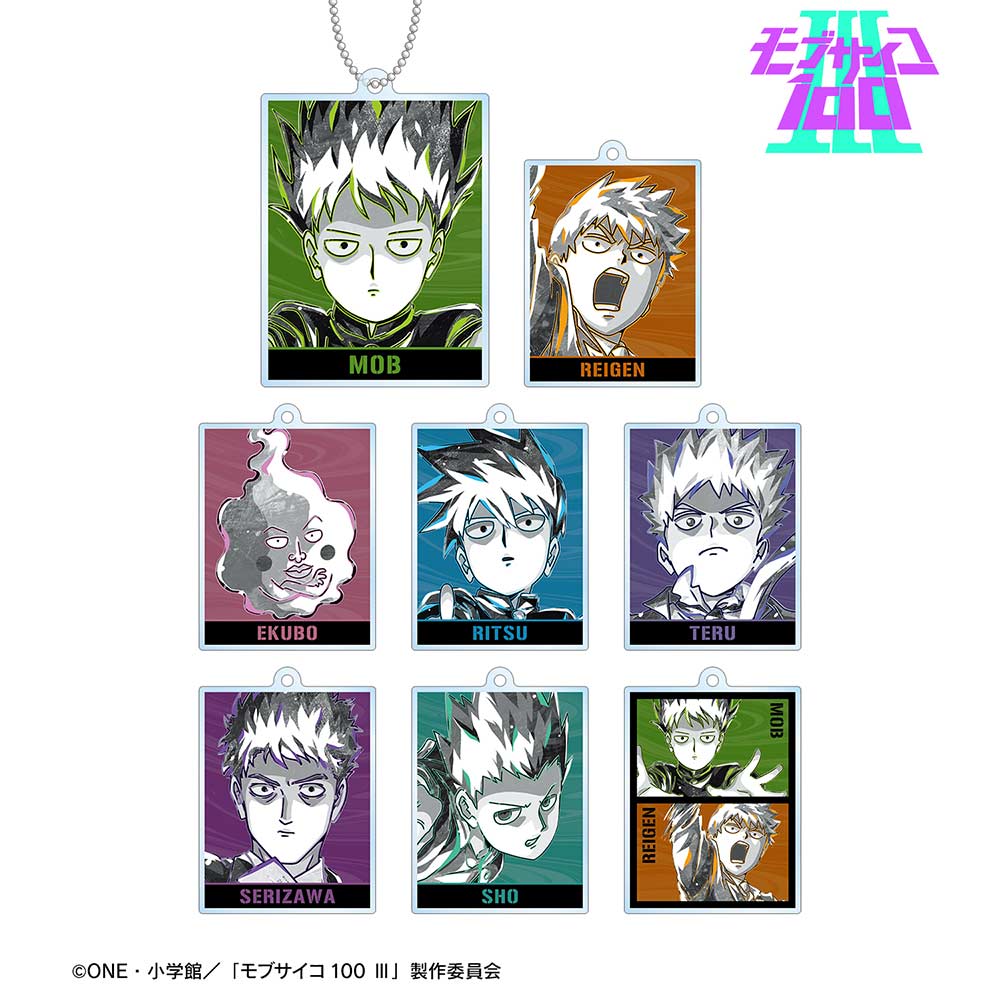 (PO) Mob Psycho 100 III Trading Ani-Art BLACK LABEL Acrylic Key Chain [BOX] Image_1