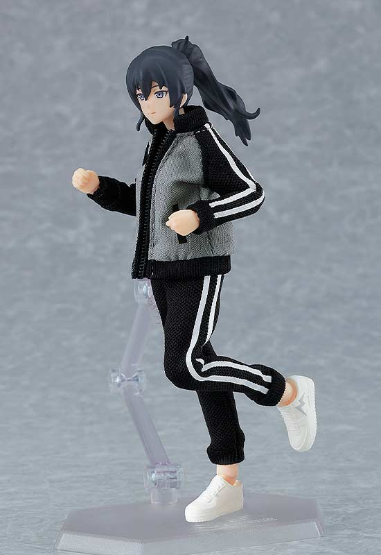 (PO) figma Styles figma 601 Female Body (Makoto) with Tracksuit + Tracksuit Skirt Outfit Image_4