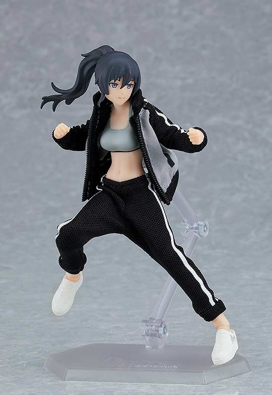 (PO) figma Styles figma 601 Female Body (Makoto) with Tracksuit + Tracksuit Skirt Outfit Image_6
