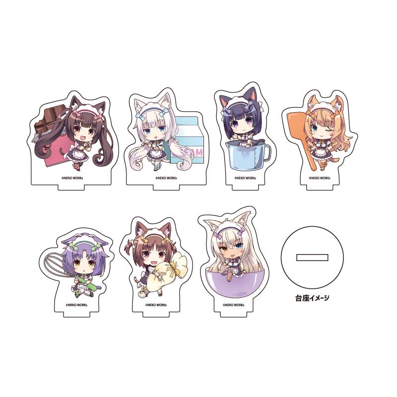 (PO) Acrylic Petit Stand Nekopara 01 Valentine Ver. (Mini Character Illustration) [BOX] Image_1