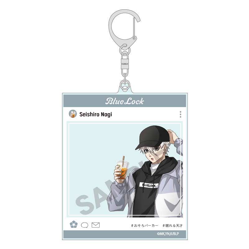 (PO) Blue Lock SNS Style Acrylic Key Chain Hoodie - Nagi Seishiro Image_1