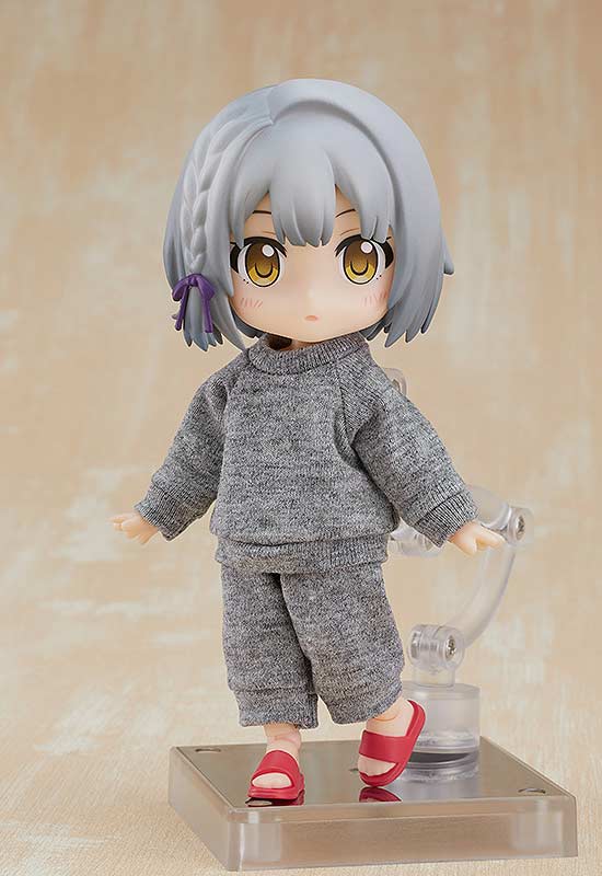 (PO) Nendoroid Doll Outfit Set Sweatshirt and Sweatpants (Gray) Image_5
