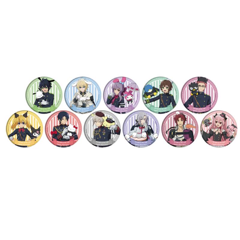 (PO) Can Badge Seraph of the End x Sanrio Characters 02 Original Illustration [BOX] Image_1
