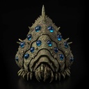 (PO) Takeyashiki Jizaiokimono Nausicaä of the Valley of the Wind - Ohmu (Small) Blue Ver. Image_4