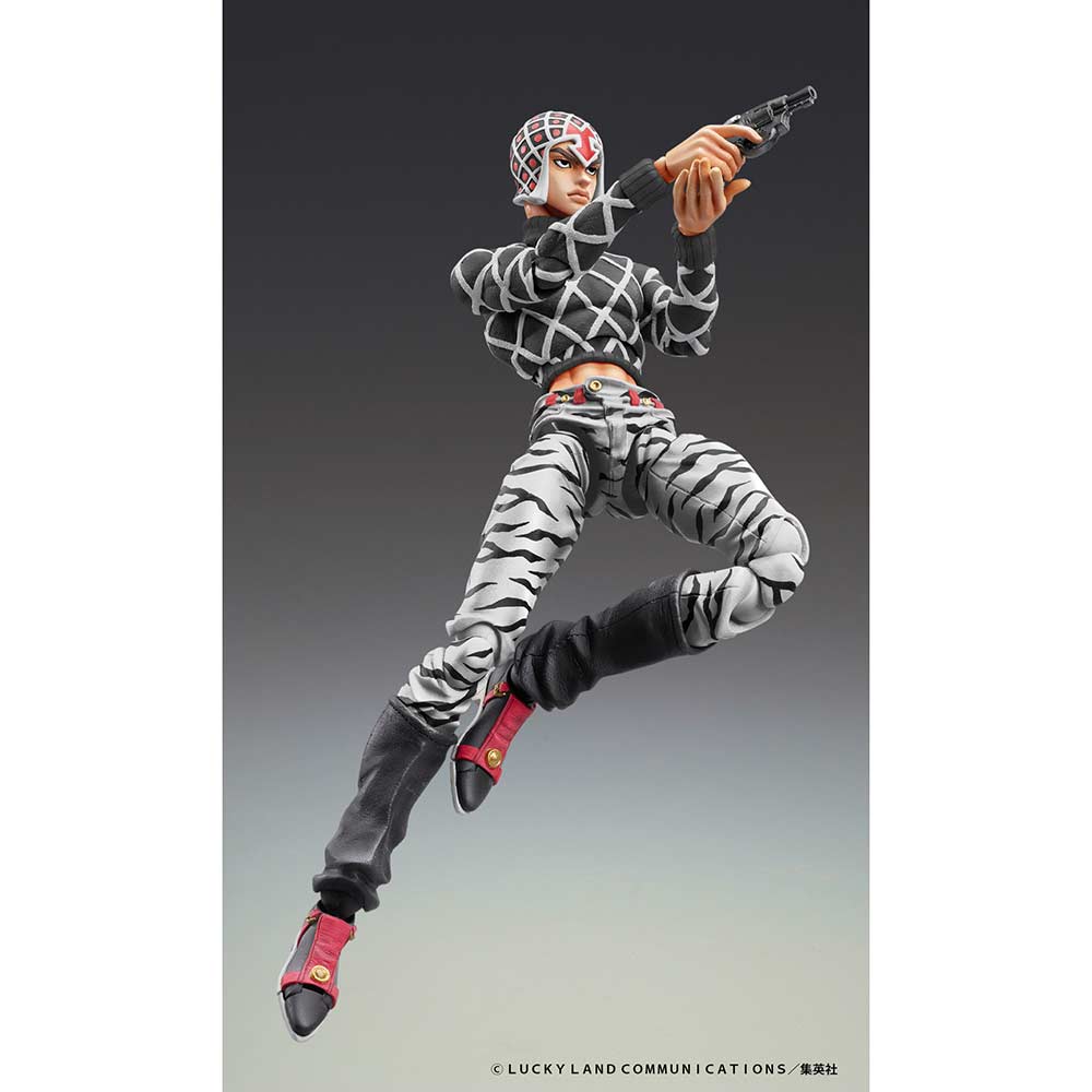 (PO) Super Action Statue JoJo's Bizarre Adventure Part V Guido Mista & Sex Pistols Ver. Black Image_6