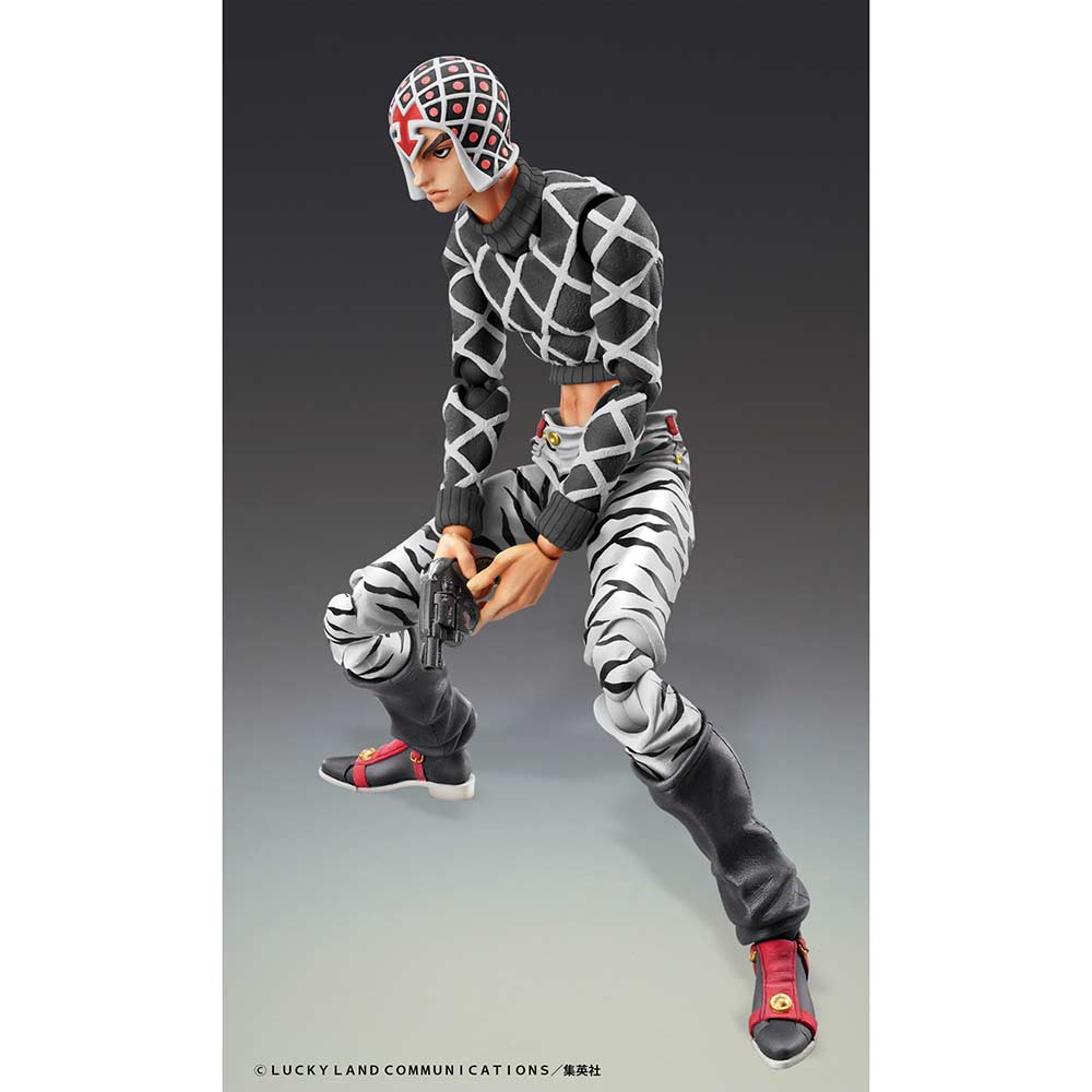 (PO) Super Action Statue JoJo's Bizarre Adventure Part V Guido Mista & Sex Pistols Ver. Black Image_7