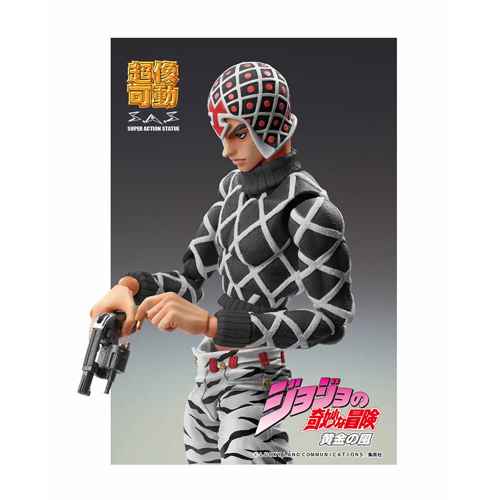 (PO) Super Action Statue JoJo's Bizarre Adventure Part V Guido Mista & Sex Pistols Ver. Black Image_9