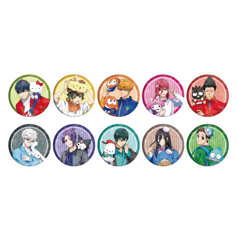 (PO) Hologram Can Badge Blue Lock x Sanrio Characters 01 Original Illustration [BOX] Image_1