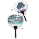(PO) Blue Lock Mini Uchiwa Key Chain Melon Pop - Itoshi Rin Image_1