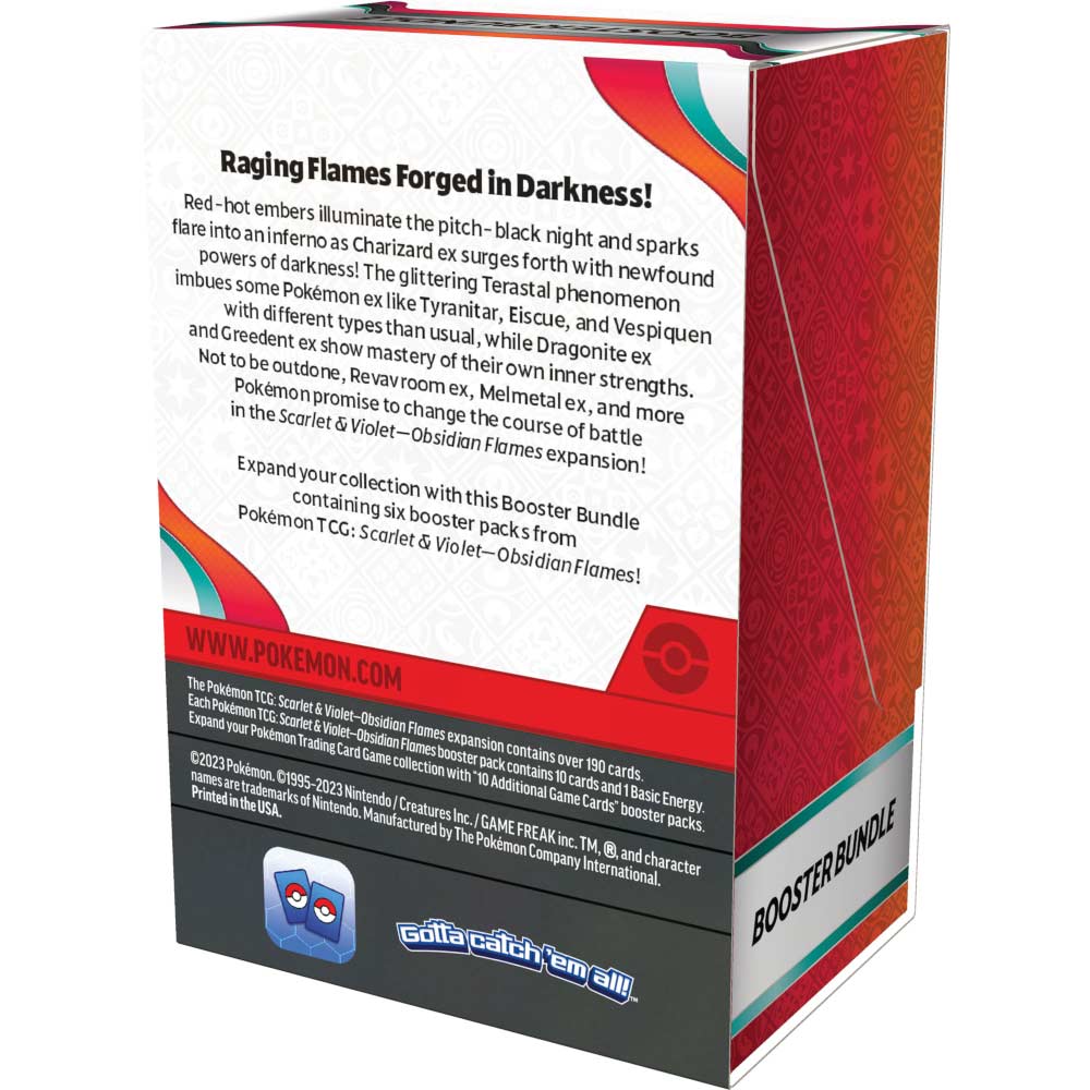 Pokemon TCG: Scarlet and Violet SV03 6 Obsidian Flames Boosters Bundle [BOX] Image_2