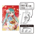(PO) Hatsune Miku Art Can Badge - Kimono Sanpo Image_1