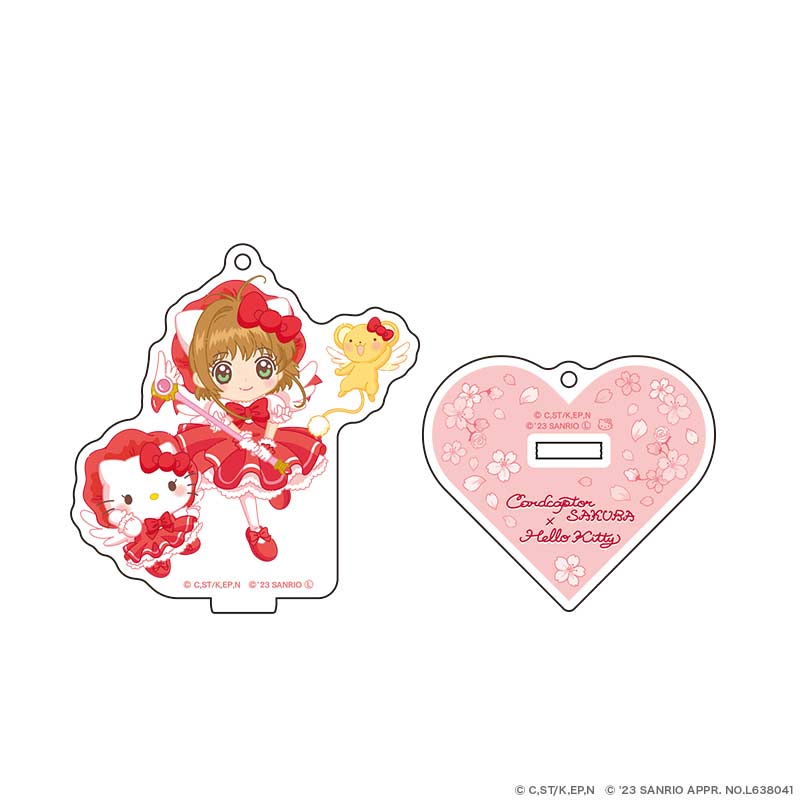 (PO) Cardcaptor Sakura x Sanrio Characters Acrylic Stand Key Chain Flower Ver. Sakura x Hello Kitty Image_1
