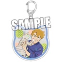 (PO) Mob Psycho 100 III Hologram Acrylic Key Chain Reigen Arataka Friendly with Cat Ver. Image_1