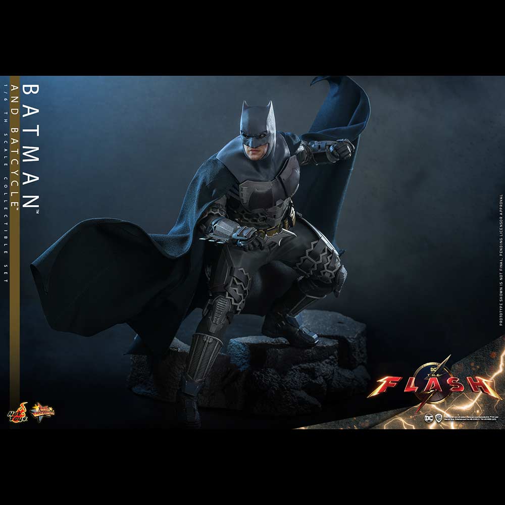(PO) Movie Masterpiece Series MMS705 - The Flash - Batman & Batcycle Image_9