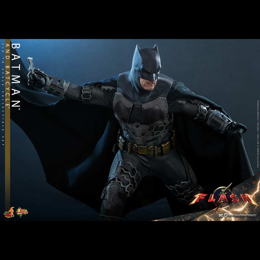 (PO) Movie Masterpiece Series MMS705 - The Flash - Batman & Batcycle Image_11