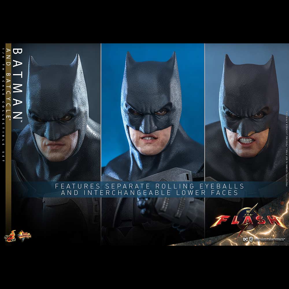 (PO) Movie Masterpiece Series MMS705 - The Flash - Batman & Batcycle Image_16