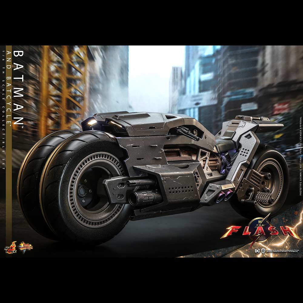 (PO) Movie Masterpiece Series MMS705 - The Flash - Batman & Batcycle Image_18