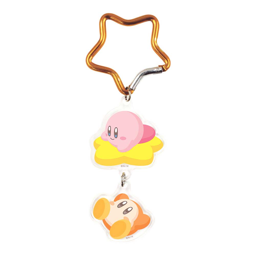 (PO) Kirby's Dream Land Acrylic Key Chain with Carabiner Warp Star Image_1