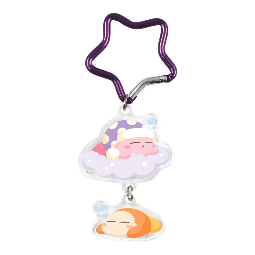 (PO) Kirby's Dream Land Acrylic Key Chain with Carabiner Sleep Image_1