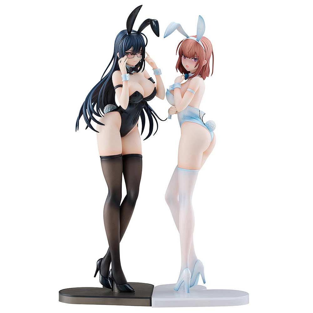 (PO) Icomochi Original Character Black Bunny Aoi & White Bunny Natsume 2 Figure Set Limited Ver. Image_2